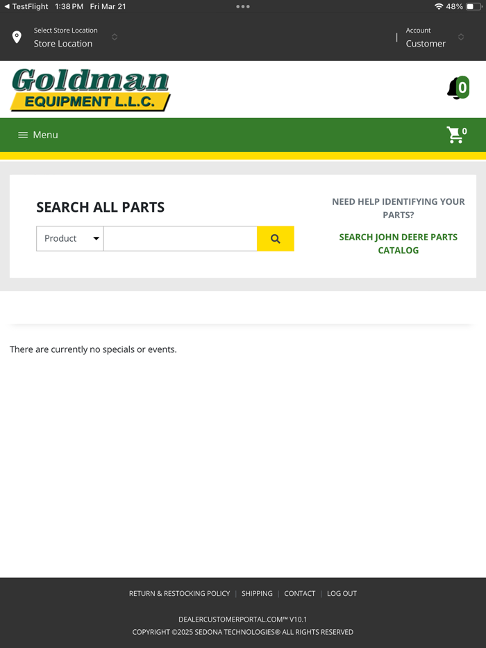 Goldman Customer Portal