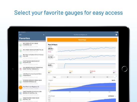 FloodWatch iPad screenshot 2 - Weather app