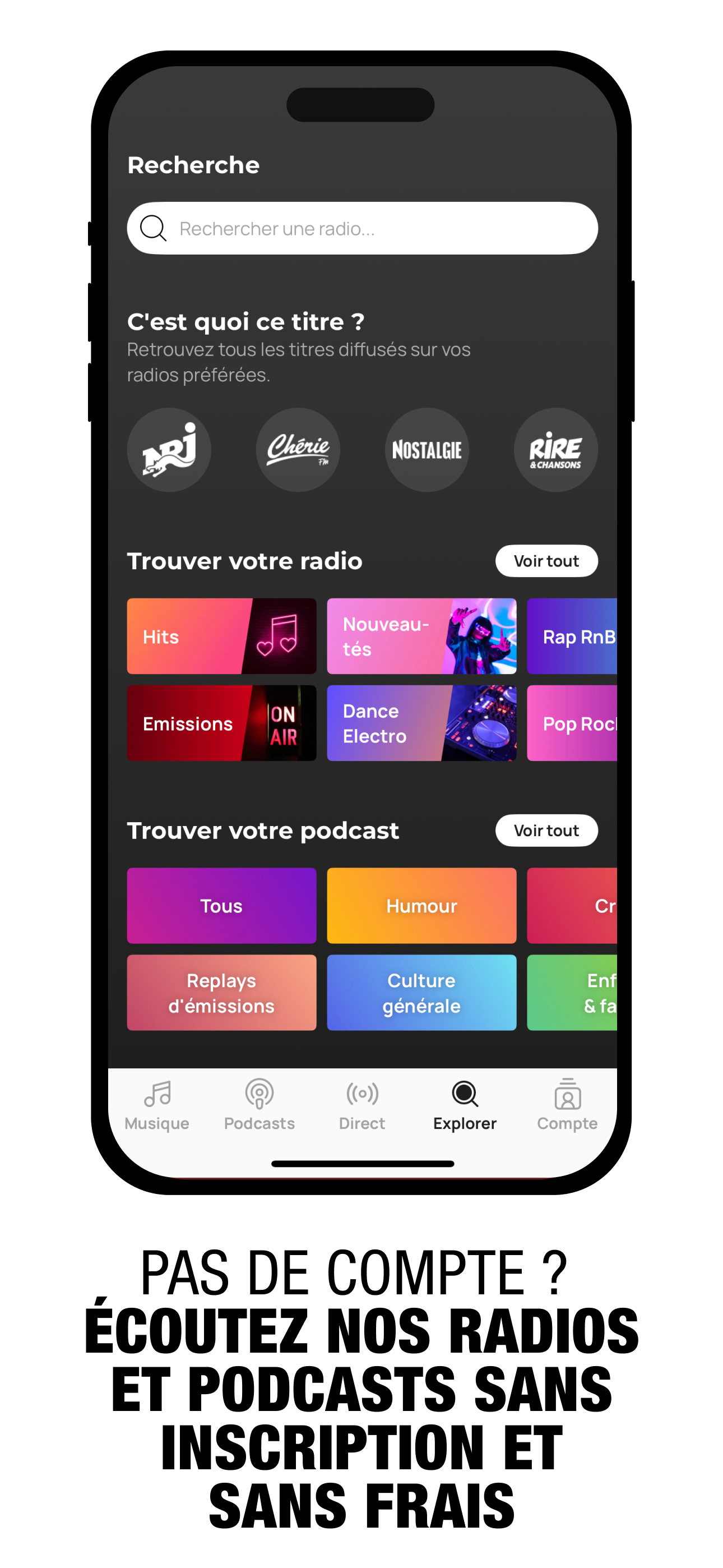 NRJ Radio, Musique & Podcast