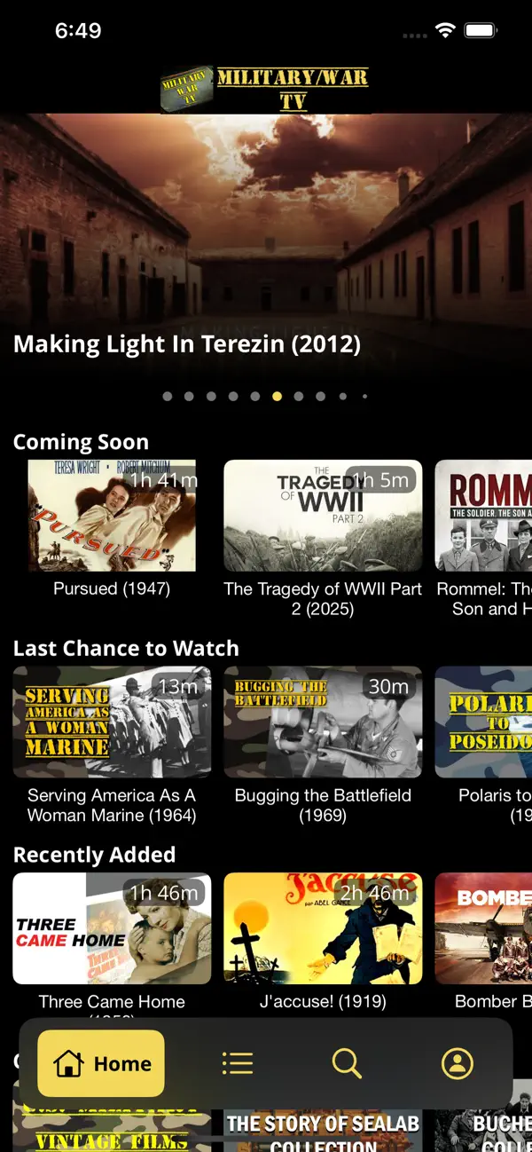 Screenshot #1 pour Military War TV