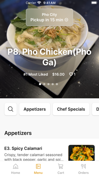 Pho City iPhone screenshot 2 - Food & Drink app