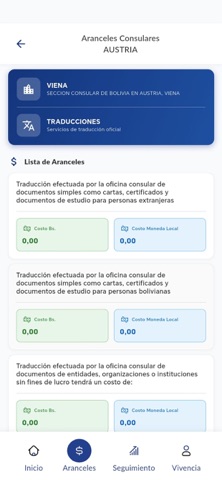 Cancilleria Bolivia iPhone screenshot