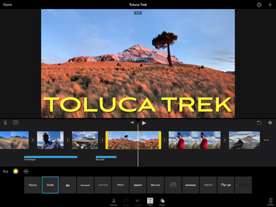 iMovie iPad app afbeelding 6