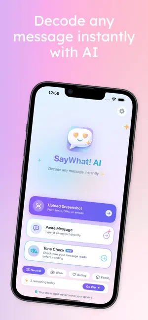 SayWhat! AI screenshot 1