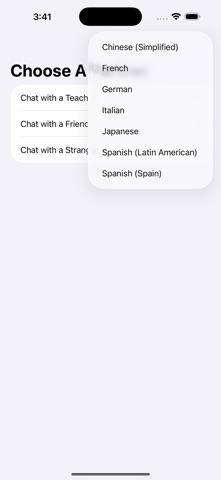 AI Foreign Language Chat screenshot