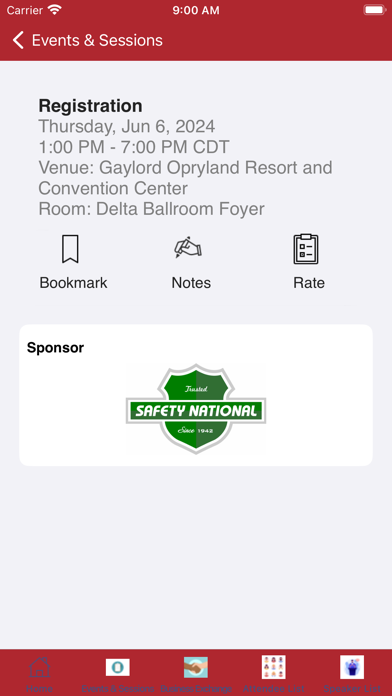 PRIMA Events Screenshot