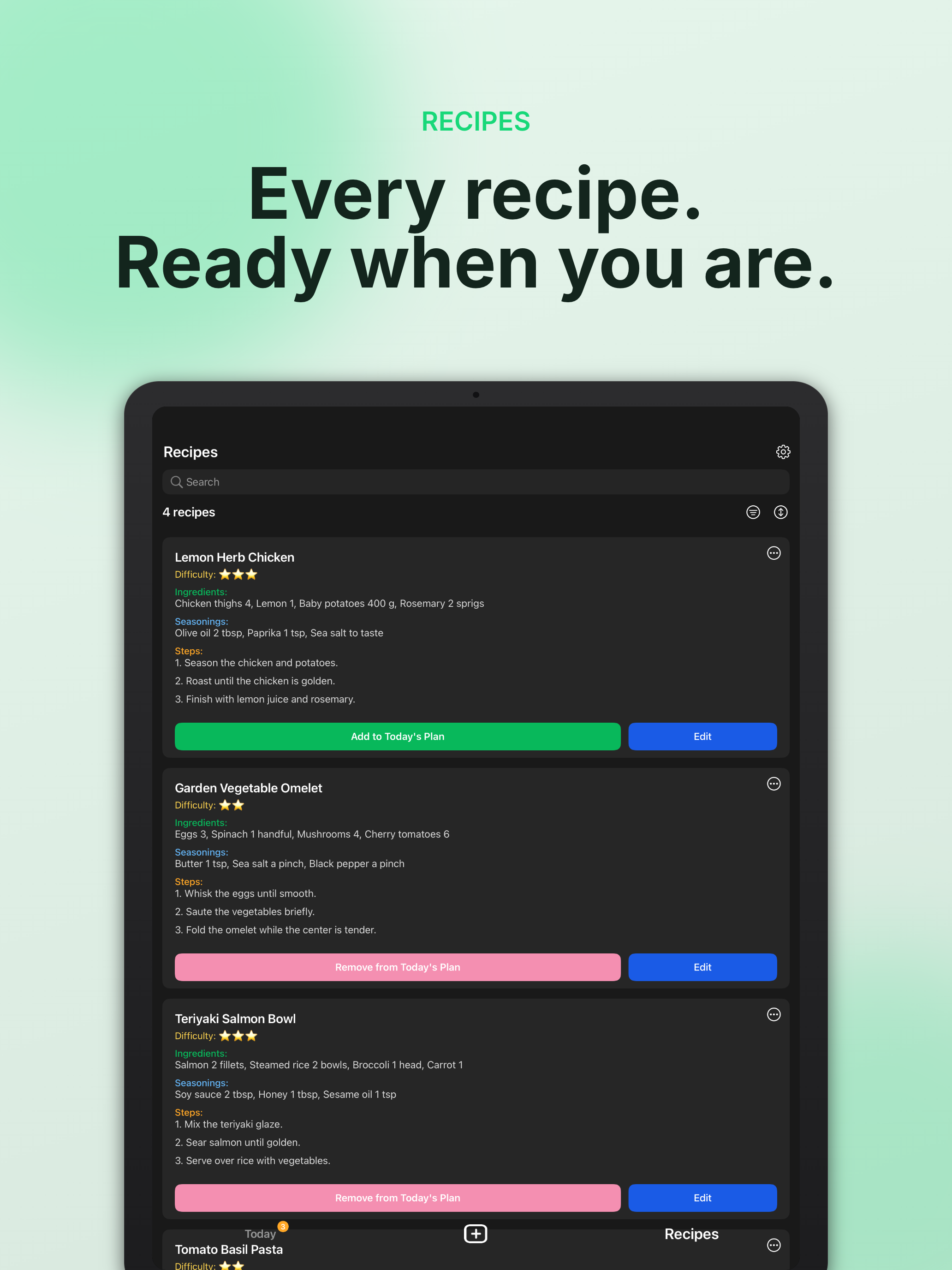 Recipe Journal: Cai Pu Ji screenshot 8