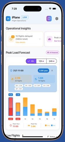 London Gatwick Airport iPlane iPhone screenshot