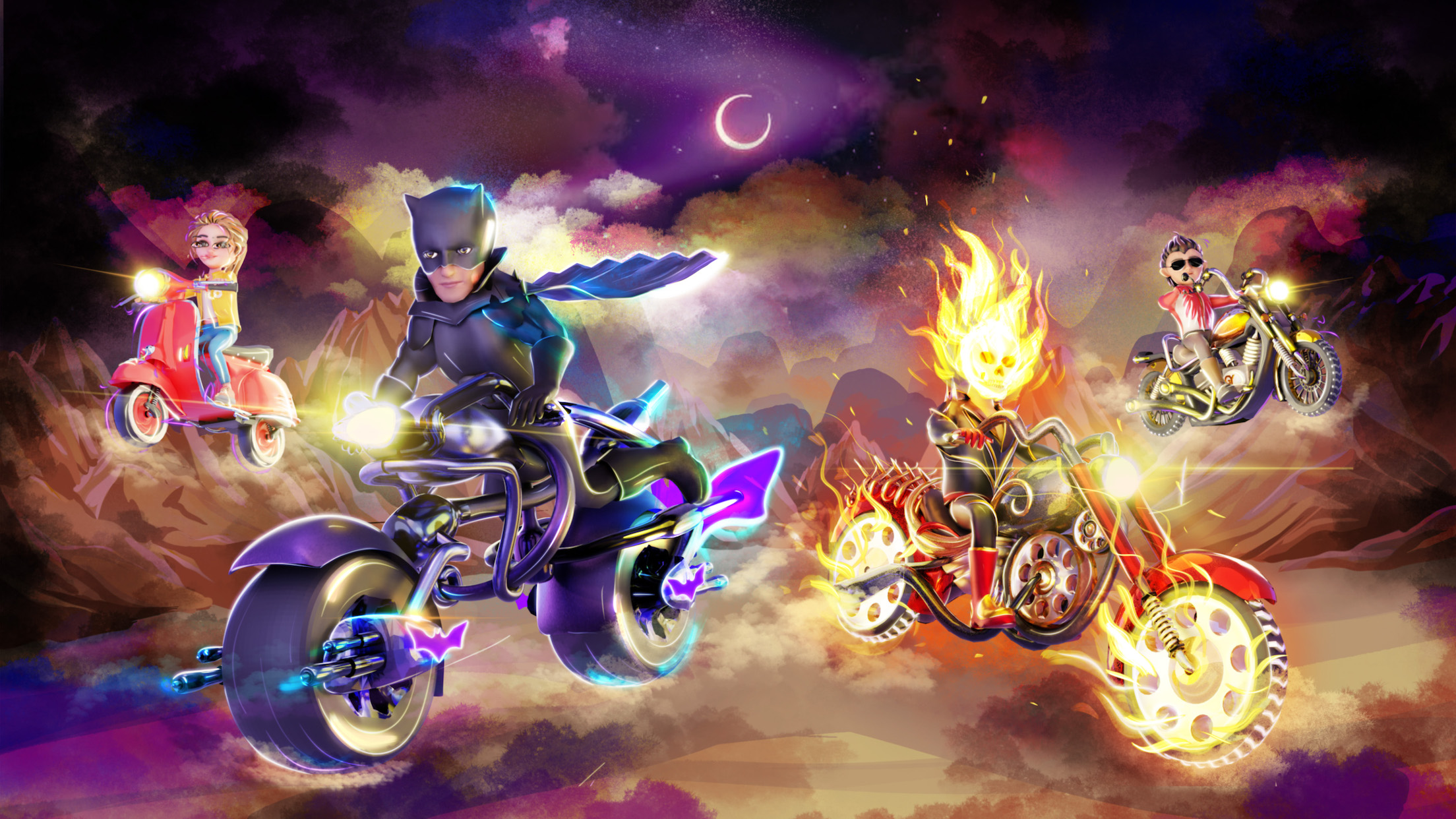 Dark Riders - Bike Game