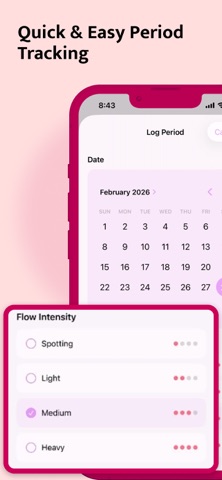 Periods Tracker: Cycle Log Screenshot 2 of 6