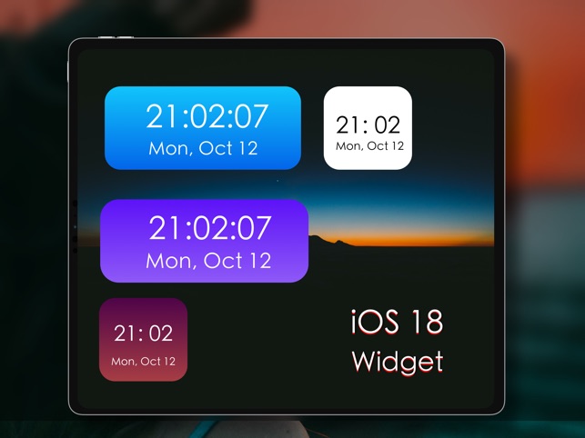 Lock Screen Clock Watch Widget Ios 14 Big Clock Pro Time Widgets