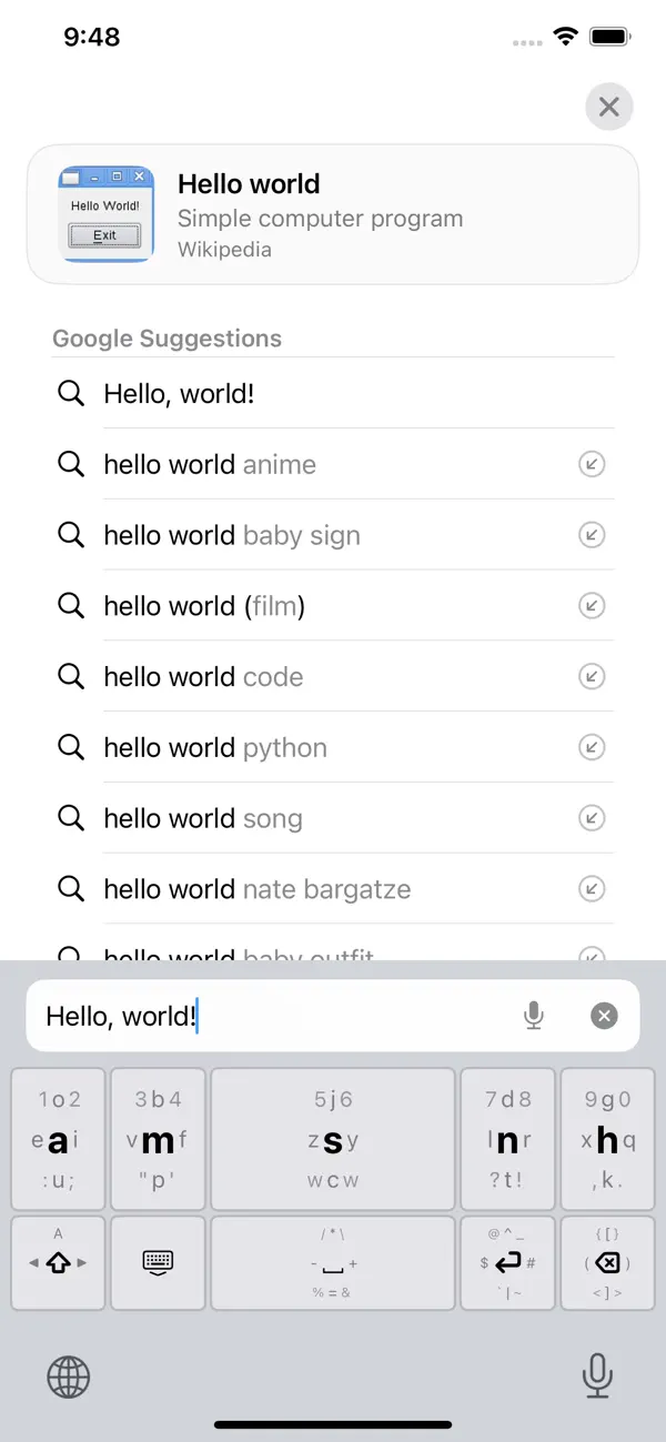#2. Big Thumb Keyboard (iOS) Podle: Bukdu Group, LLC