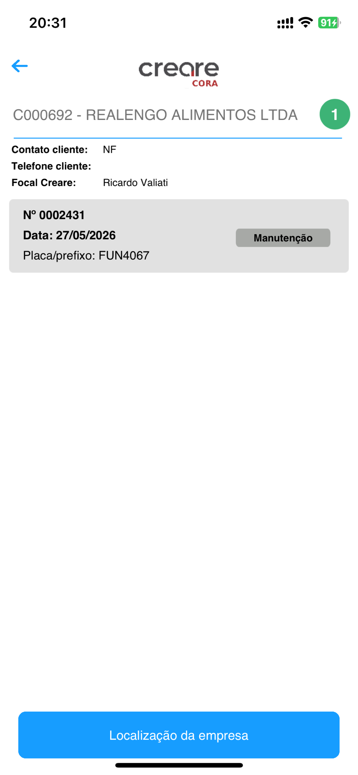 Creare Service screenshot 3