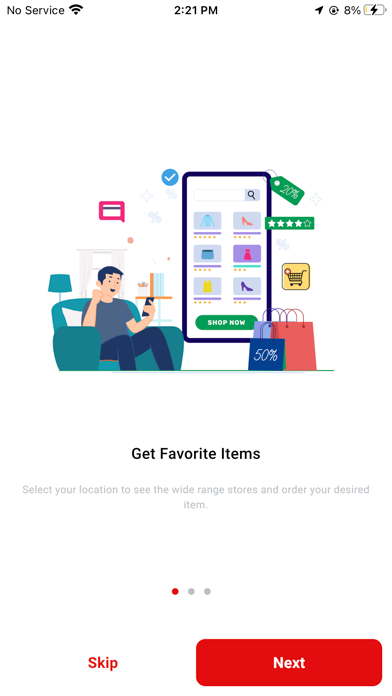 Grab and Go Services iPhone screenshot 2 - Shopping app