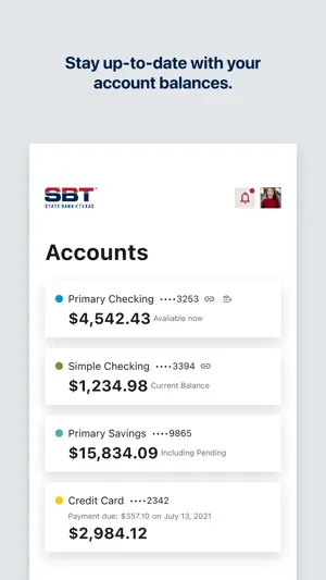 State Bank of Texas - SBT screenshot 2