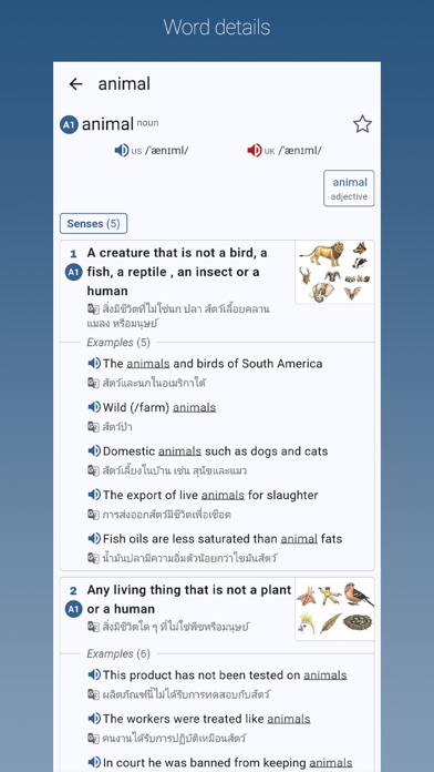 English-Thai Dictionary Pro Screenshot
