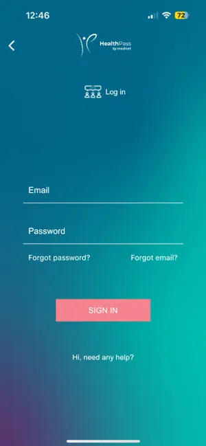 HealthPass by MedNet iPhone screenshot 1