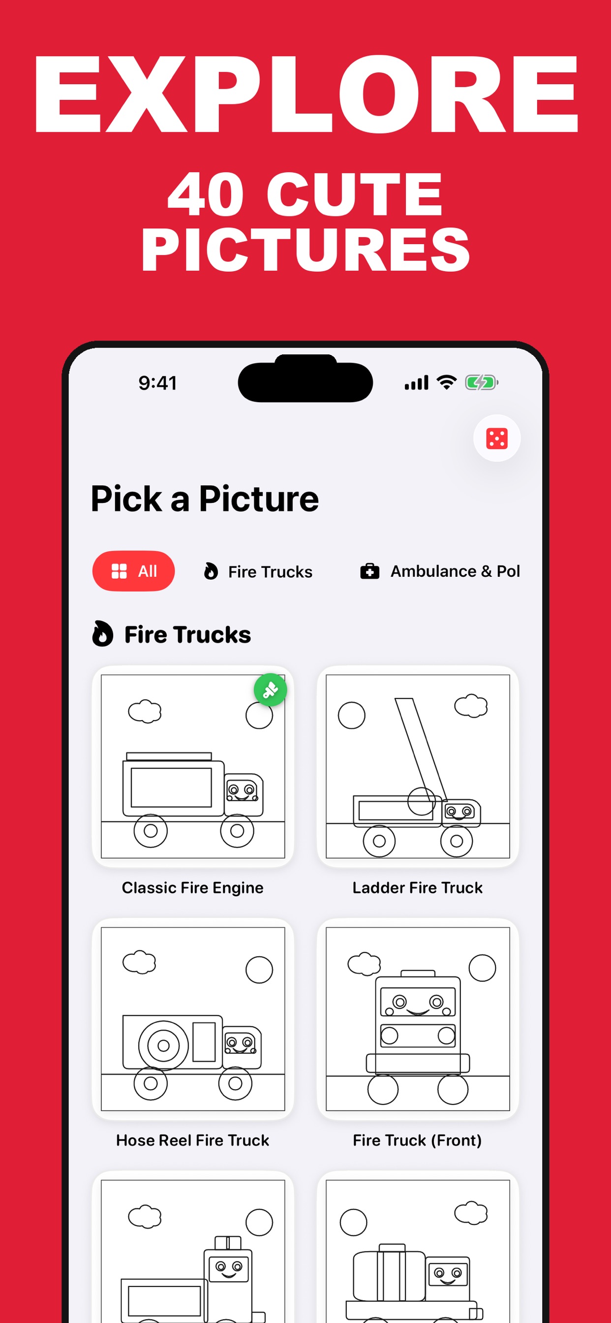 Screenshot 2 of Fire Truck Coloring Kids