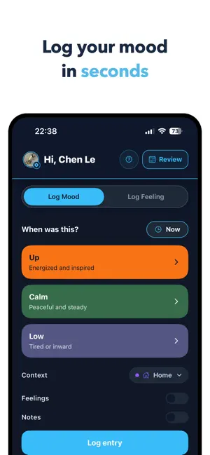 Moodii: Mood Tracker screenshot 1