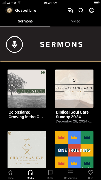 Gospel Life Church App Screenshot