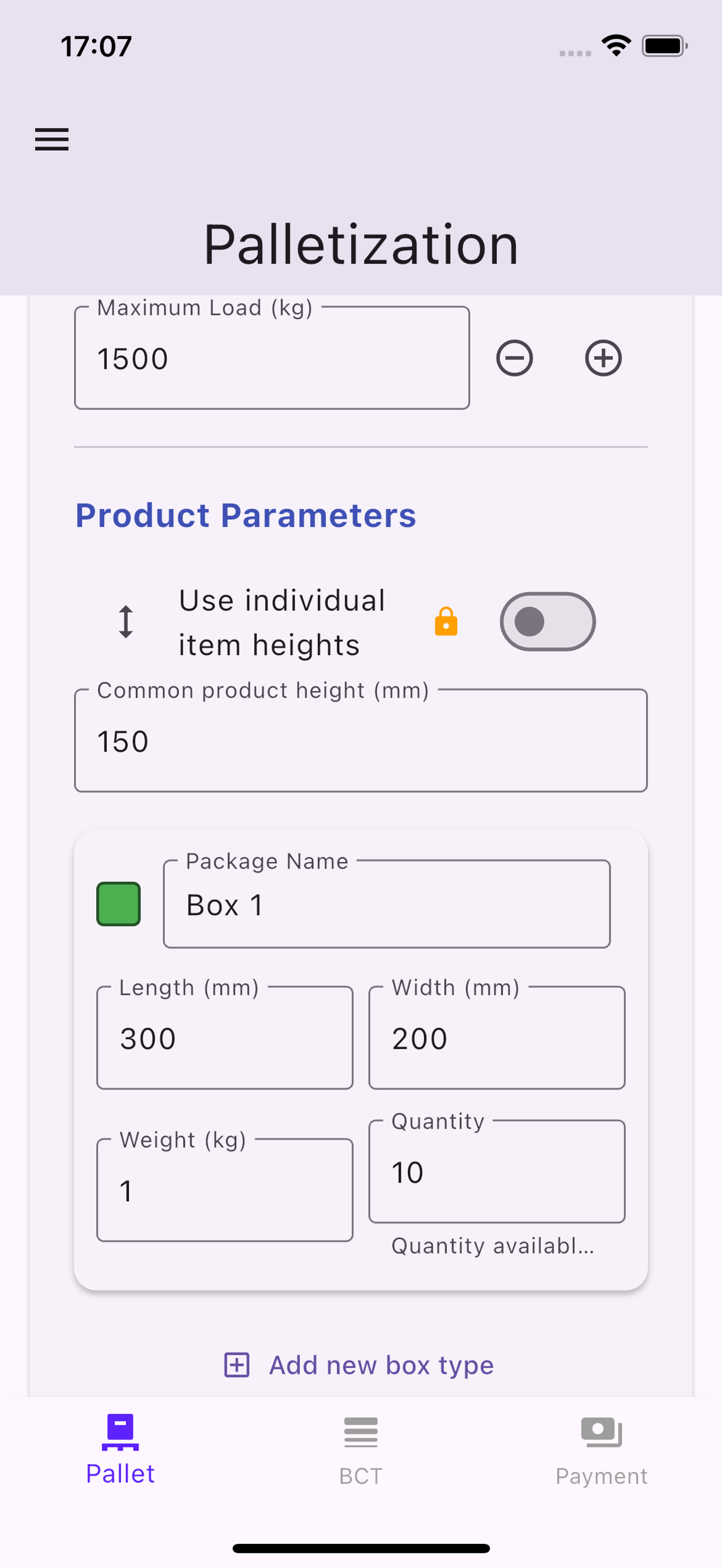 Pallet Loading Calculator