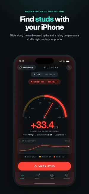 Stud Finder: Metal Detector X screenshot 2