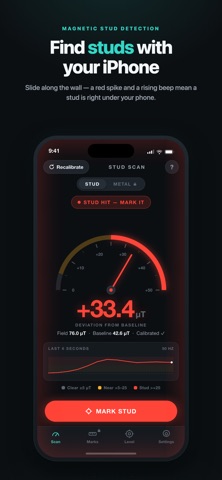 Stud Finder: Metal Detector X Screenshot 2 of 5
