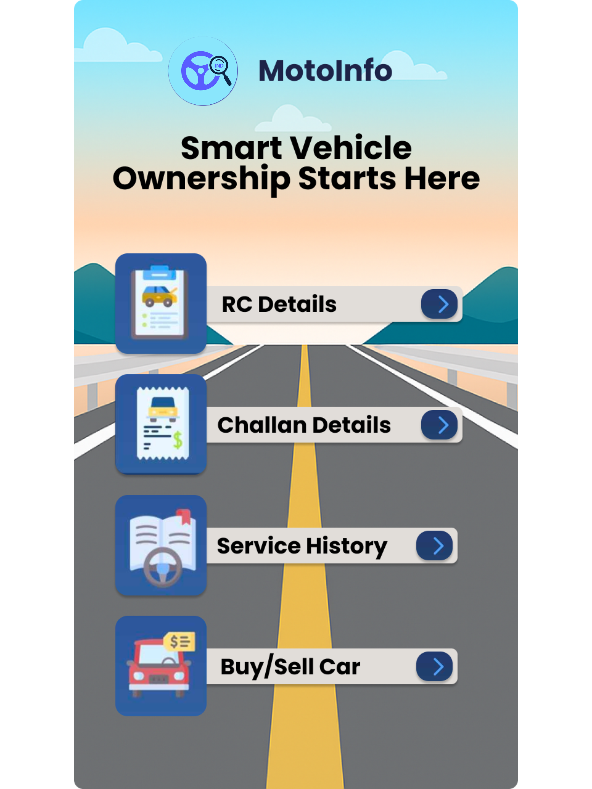 Motoinfo - RTO, Challan App screenshot 11