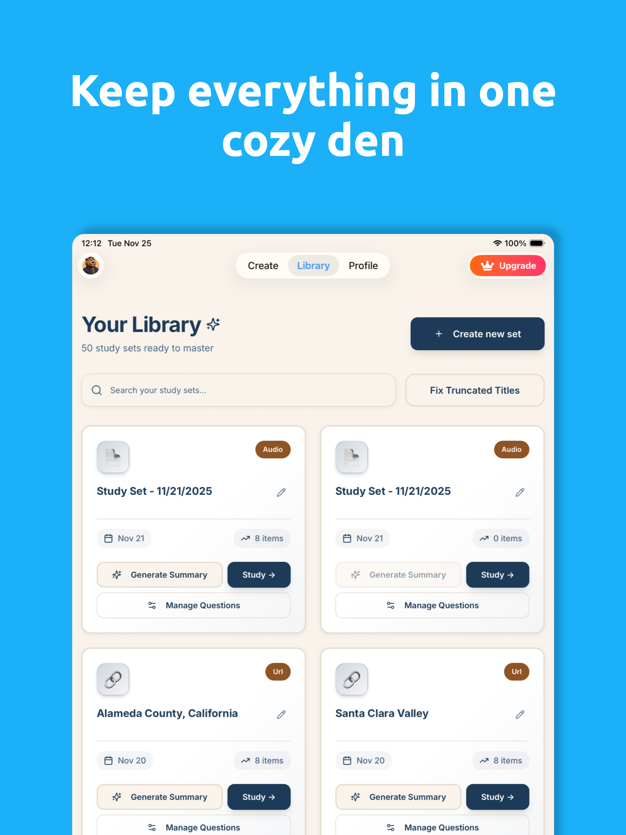 StudyBear AI: Flashcards screenshot 5