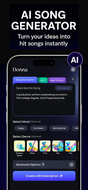 Donna AI Song & Music Maker screenshot 2