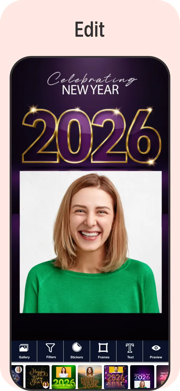 Screenshot #2 pour New Year Greetings Maker 2026