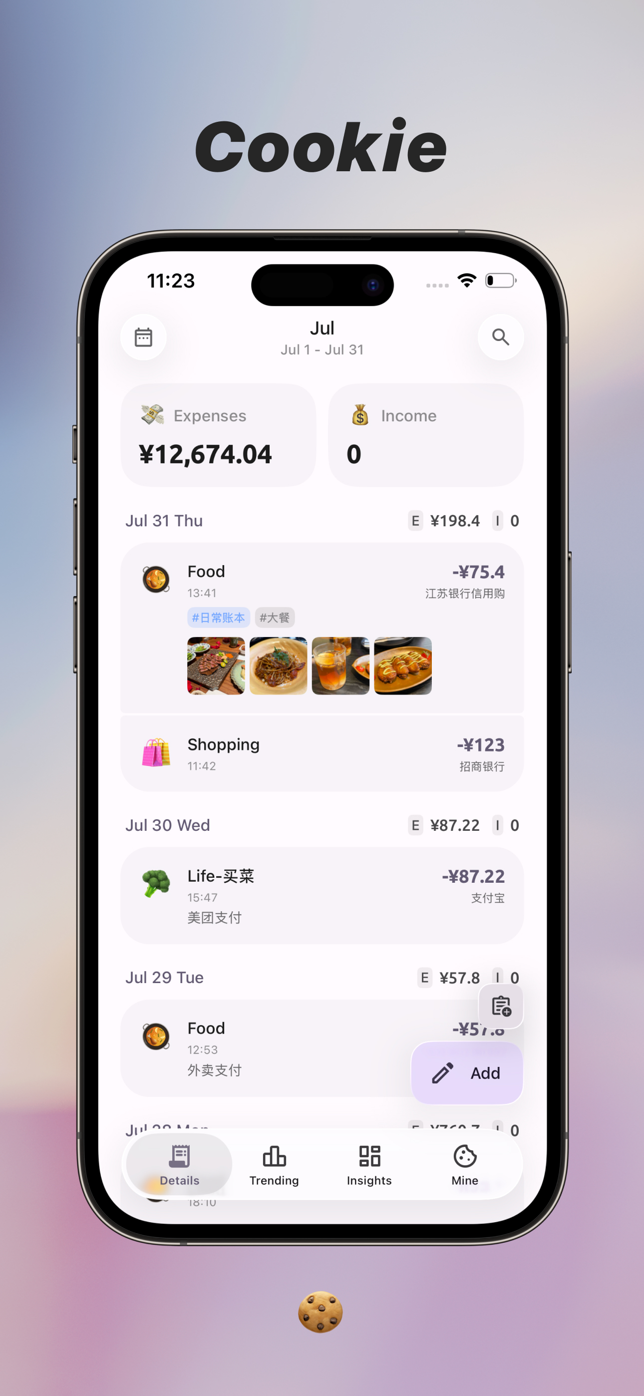 Cookie - Budget & Expense