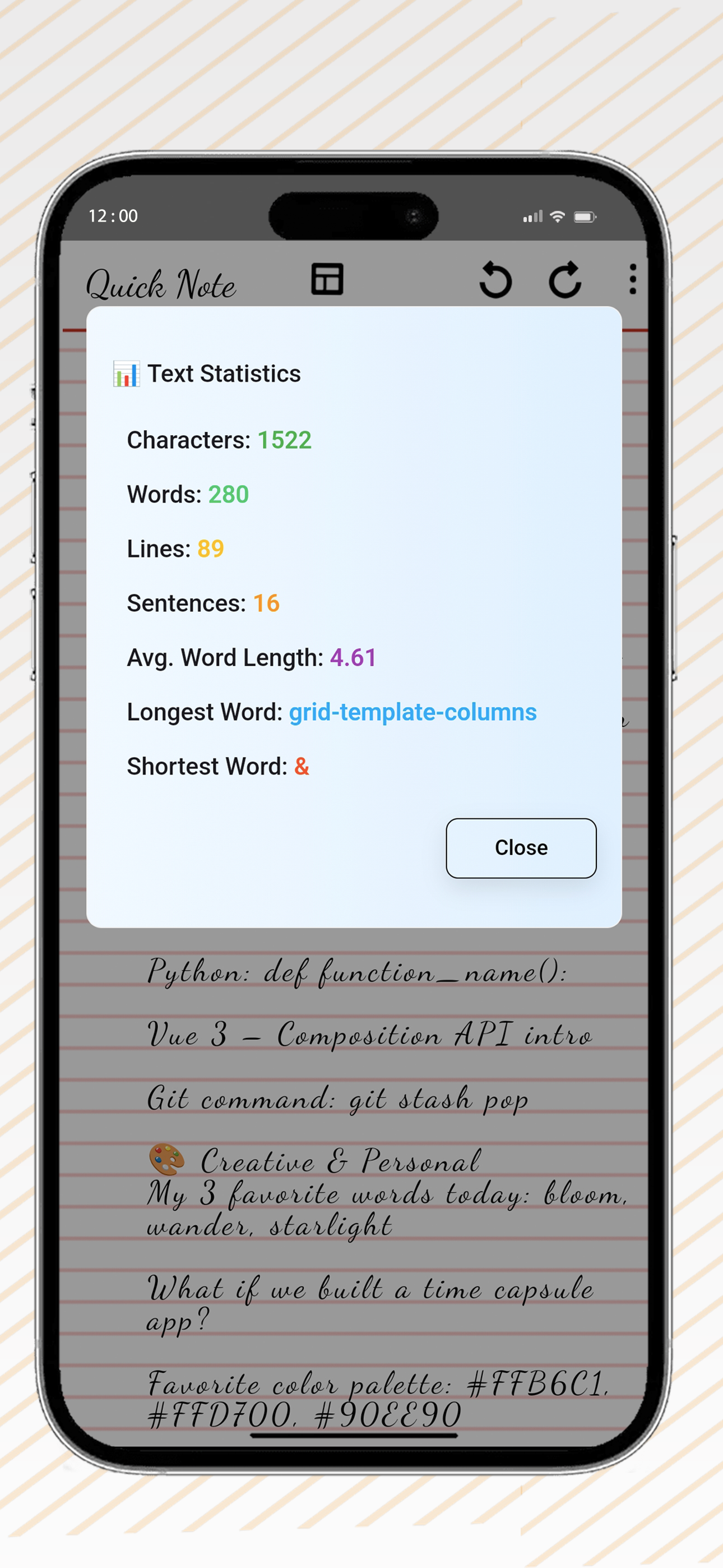 Quick note - One page note screenshot 6
