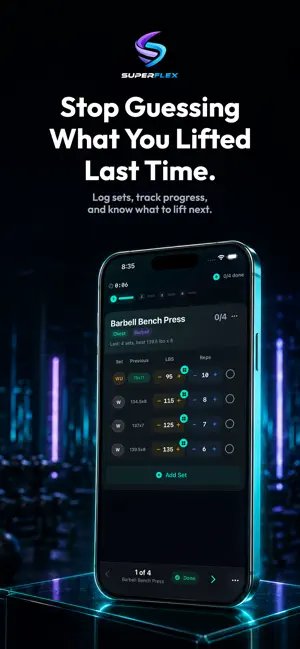 SuperFlex: Gym Workout Tracker screenshot 1