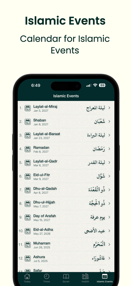 Prayer Times Qibla Compass Pro 的 App Store 截图 6