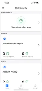 Chili Security screenshot #1 for iPhone