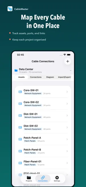 CableMaster: Patch Panel Map screenshot 1