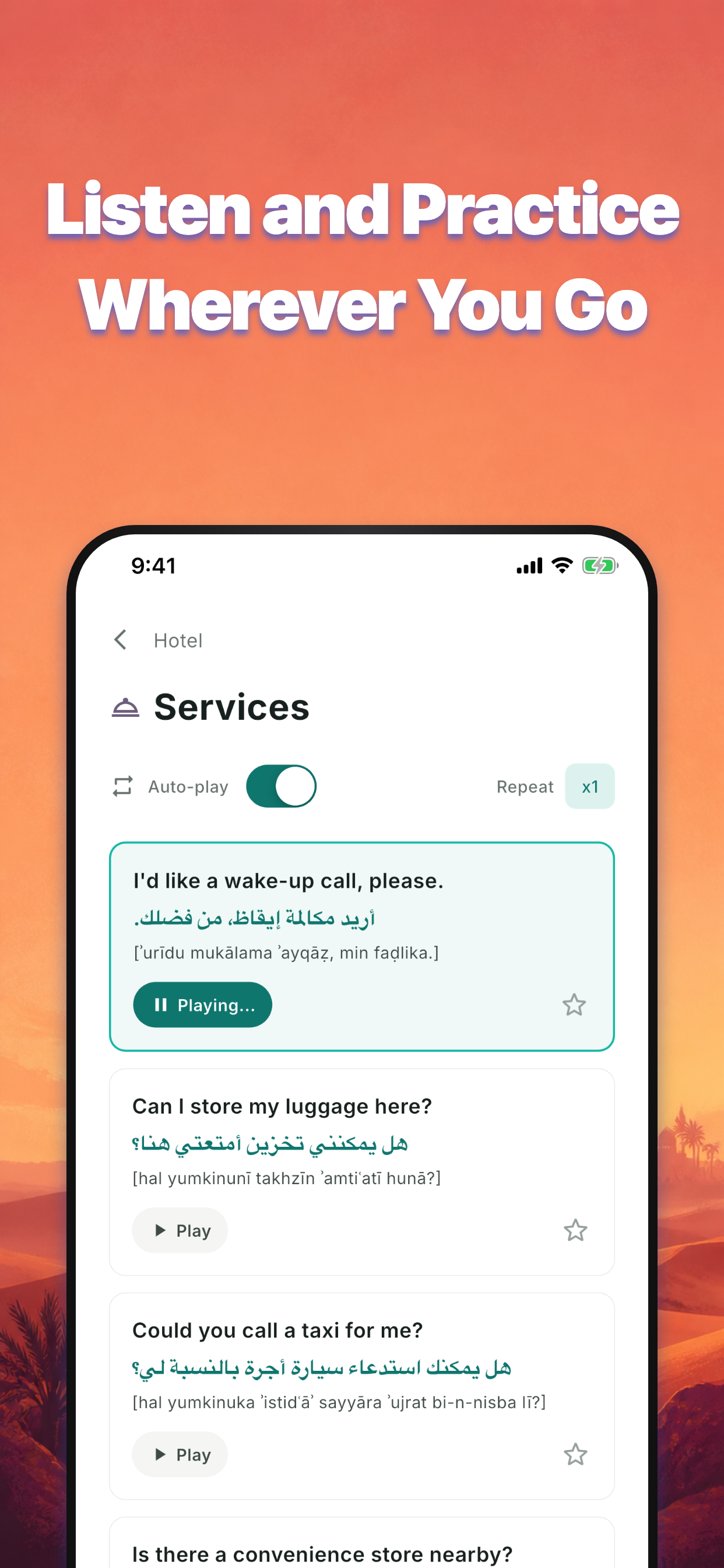 Travel Arabic - Phrasebook screenshot 2