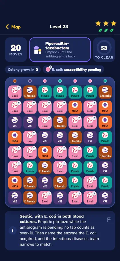 Go Narrow: Antibiotics Game ekran görüntüsü 4 / 6