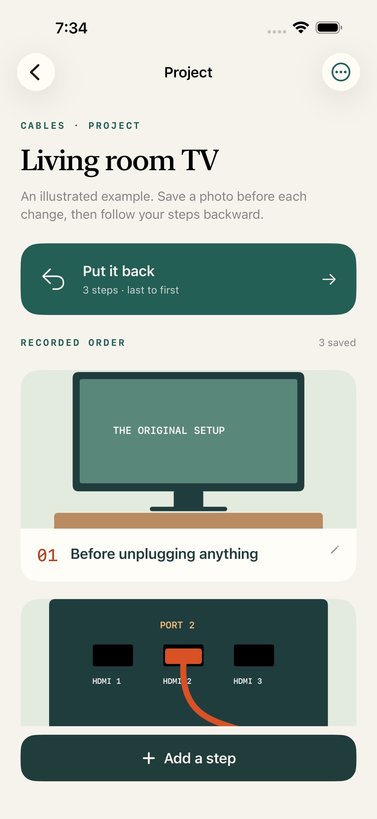 Screenshot 4 of Backsteps: Put It Back