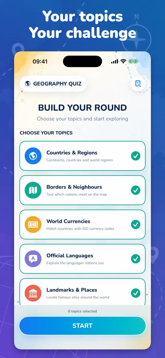 Country,Flag & Capital - Quiz screenshot 1