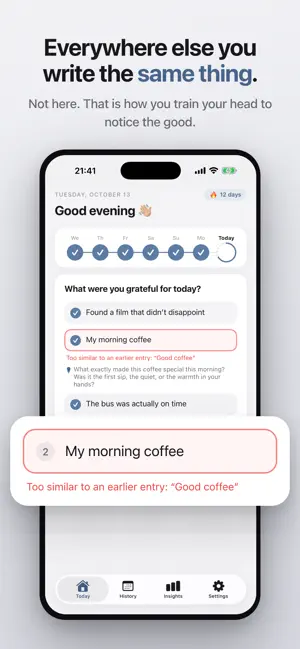 Unrepeat: Gratitude Journal screenshot 3
