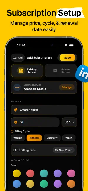 Goldiny - Subscription Tracker screenshot 4