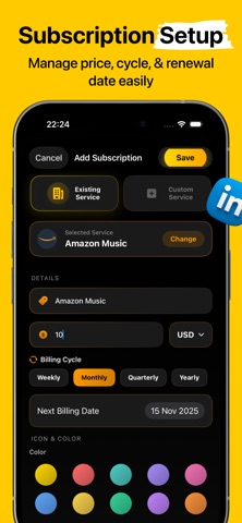 Goldiny - Subscription Tracker Screenshot 4 of 6
