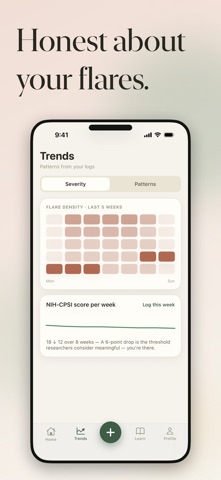 Steda Prostatitis Tracker iPhone screenshot