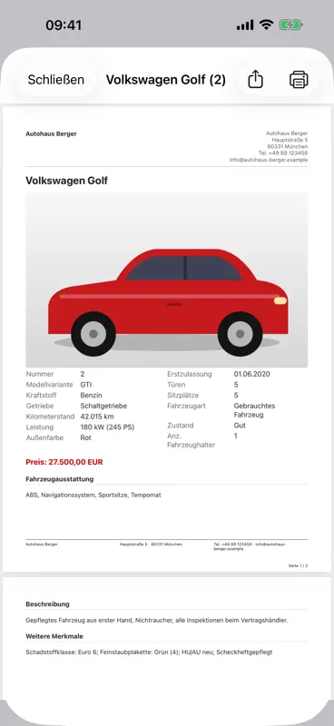 Verwaltung von Autoverkäufen screenshot 3 of 6