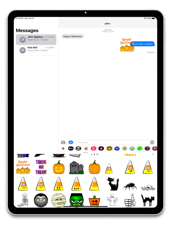 Screenshot #6 pour Halloween Silly Fun Stickers