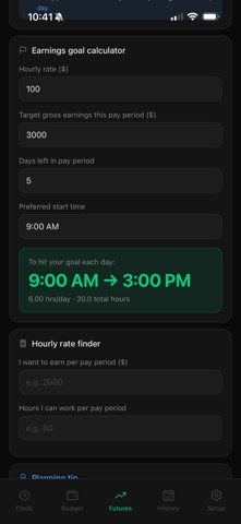 Nine2Five: Paycheck Tracker Screenshot 5 of 10