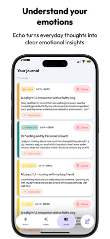 Echo: Voice & write journaling Screenshot 5 of 7