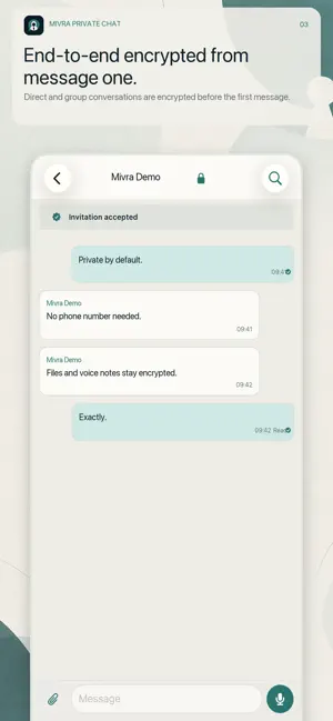 Mivra: Private Chat screenshot 2